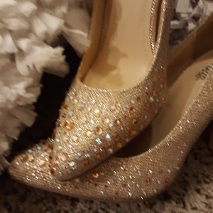 Sparkle and bling high heels